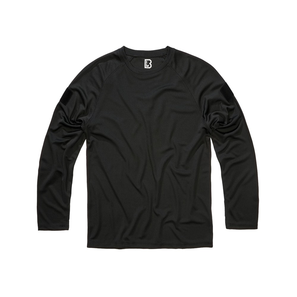 Brandit - Quickdry Lange ärmel top - Schwarz